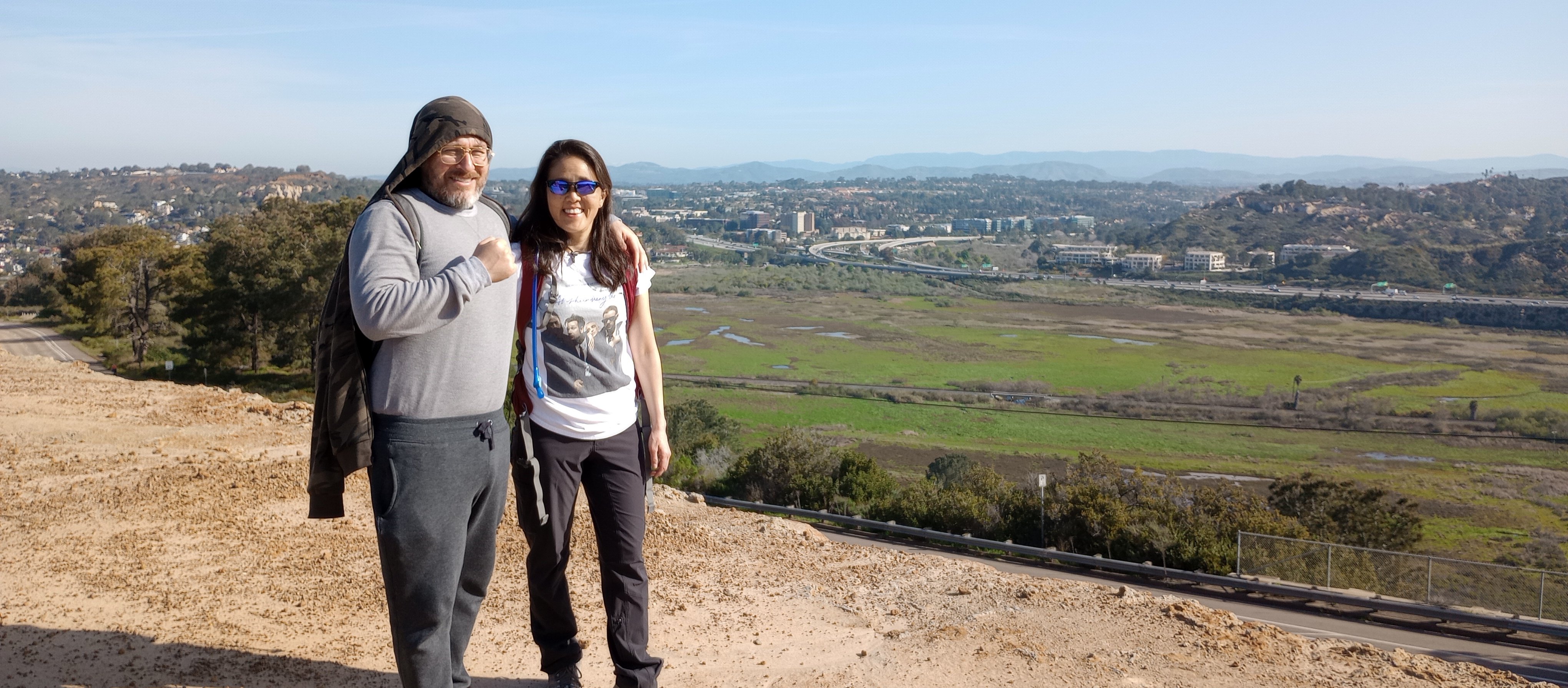 fellow hiker and tour guide